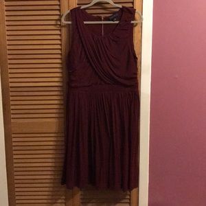 Maroon Sleeveless Dress